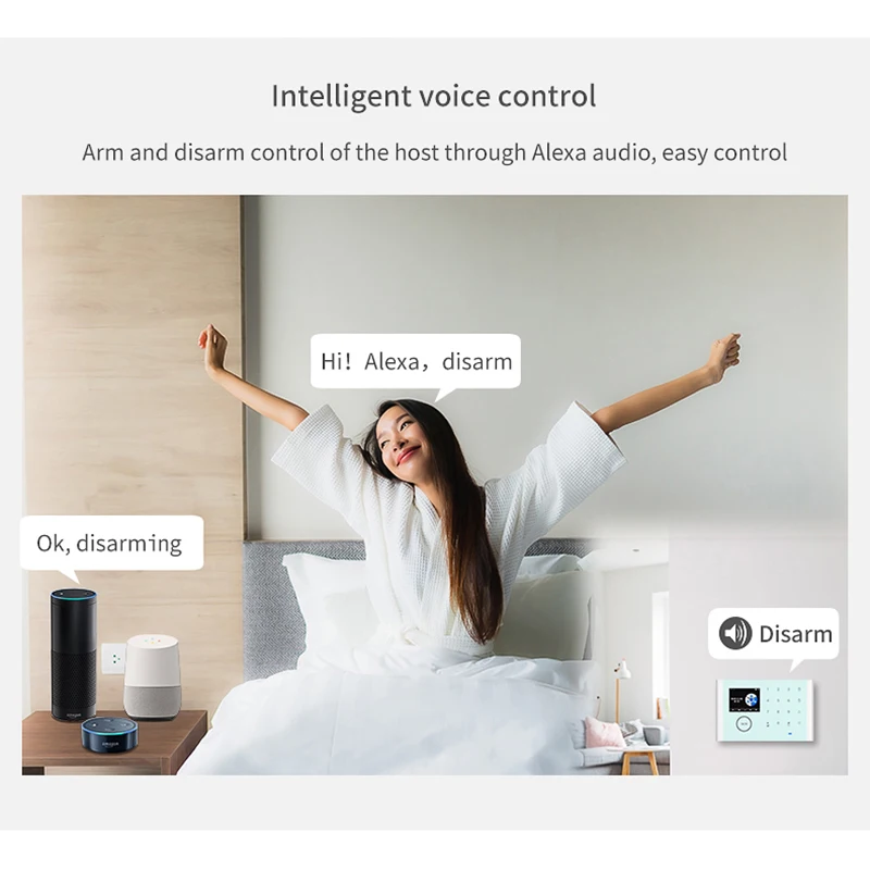 Imagem -04 - Tuya-smart Wifi Gsm Sistema de Alarme de Segurança Detector de Movimento Fumaça Porta e Janela Sensor Funciona com Alexa 433mhz