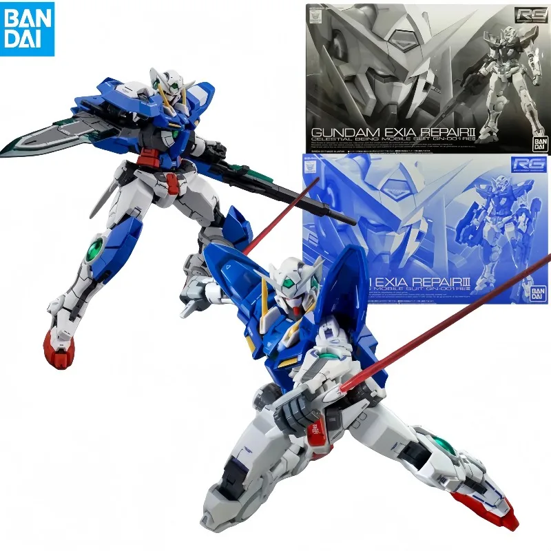 

【In Stock】Bandai Genuine RG GUNDAM EXIA REPAIRII REPAIRIII GN-001REIII Anime Action Figure Collectible Assembly Model Toys Gift