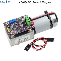 ASME-SQ 120kg.cm Servo Worm Shaft Power Off Self-Locking Magnetic Encoder Servo for Robot Arm Valve Control Camera PTZ Control