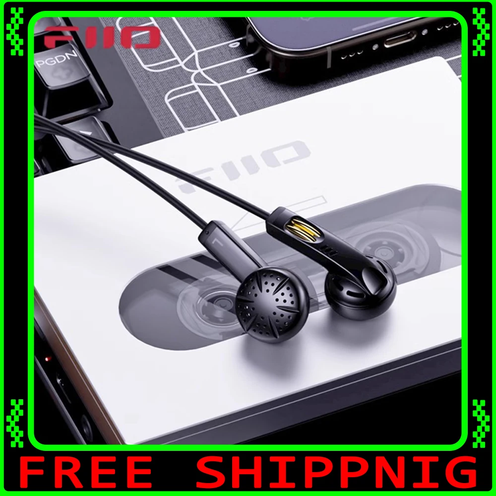 Fiio JF11 U-Shaped Hifi Game Earbud 14.2mm Dynamic Driver Wired Headset Bass Music Sport Earphone With Mic Custom Pc Accessries