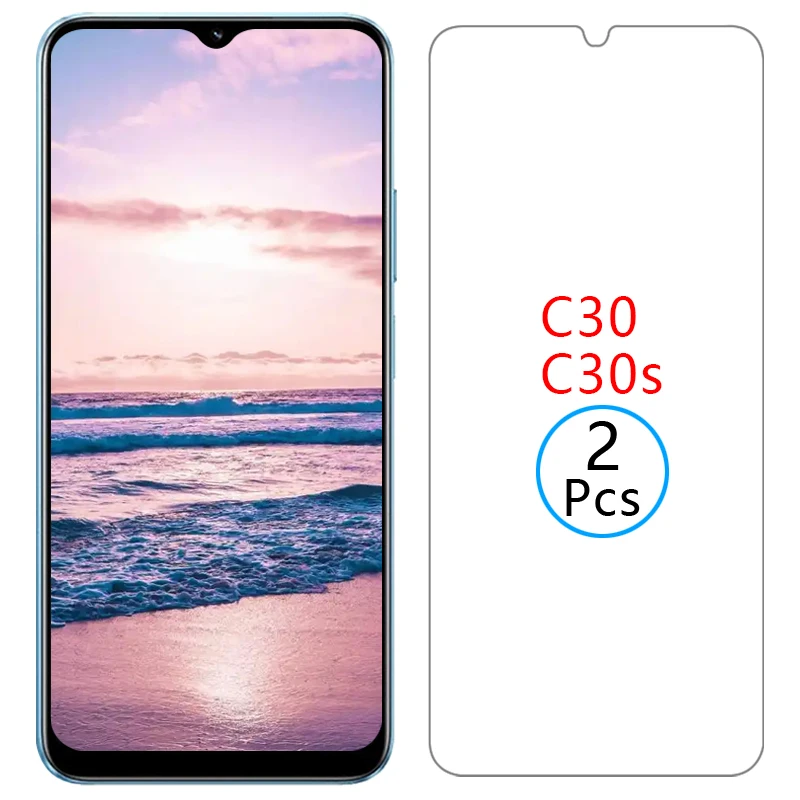Funda de teléfono para Realme C30 C30S, cristal templado para Realme C30 C 30 S 30S 30C, cubierta trasera 360 Realme Real Mi