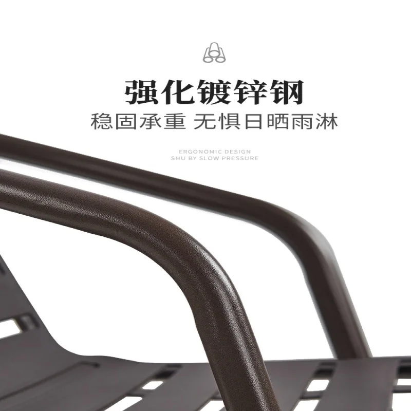 Custom Garden Hotel Patio Chair Wholesale Steel Outdoor Furniture Patio Metal Outdoor Dining Chair