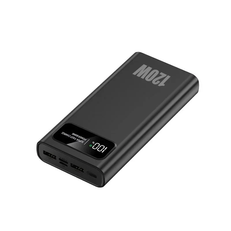 200000Bateria mah Cyfrowy wyświetlacz o dużej pojemności Power Bank 120 W Super szybkie ładowanie dla Iphone Samsung Xiaomi Huawei