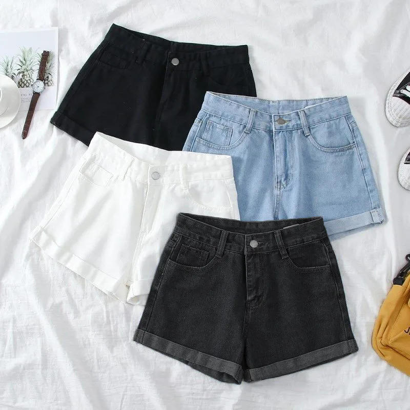 2025Spring Summer Hot Sale Of The Season Women's Loose High Waist Wide Leg Denim Shorts New Arrival Cross-Border Fashion Casual