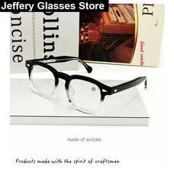 2025 Japanese Handmade Acetate Glasses Frame Men Vintagee Brand Design Fashion Ultralight Eyewear Women Eyewear New