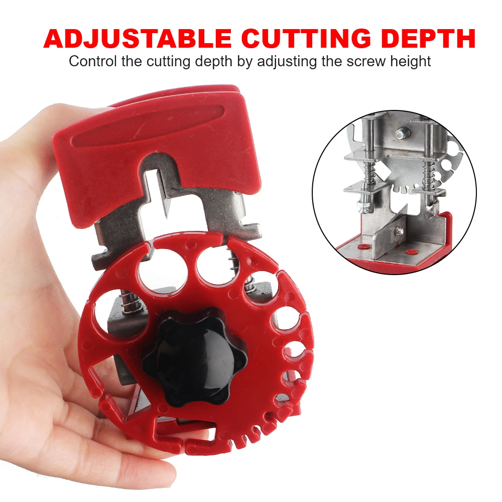 Wire Cutting Knife Skimming Blades Adjustable Depth Cable Stripper Electrician Tools Portable Handheld Quick Peeling Tool