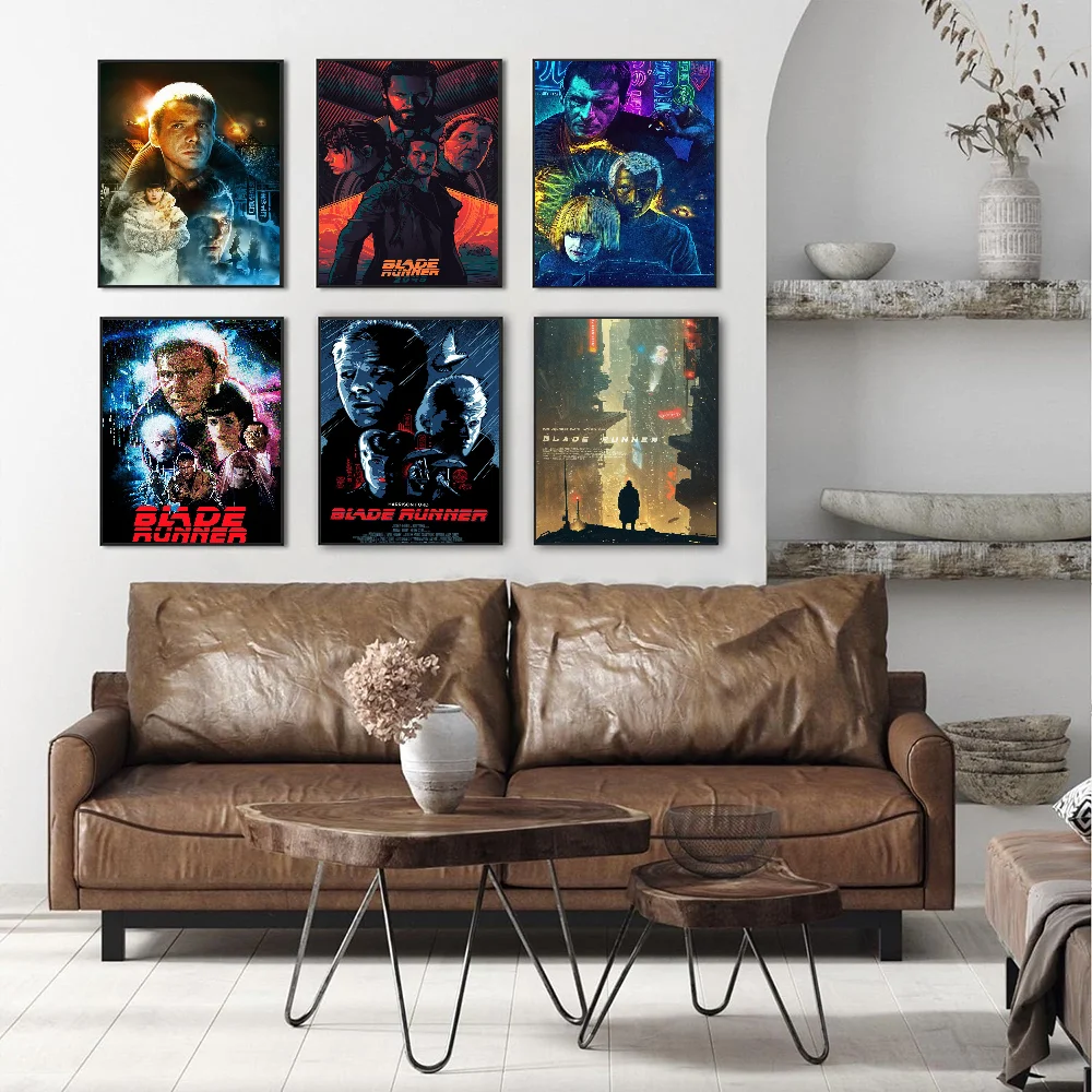 Retro Movie Blade Runner Classic Sci-fi Film Anime Posters Sticky Whitepaper Prints Posters Artwork Kawaii Room Decor view 4