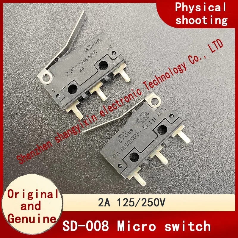 

Оригинальный флэш-микропереключатель 2A125/250 В, 3 контакта с ручкой