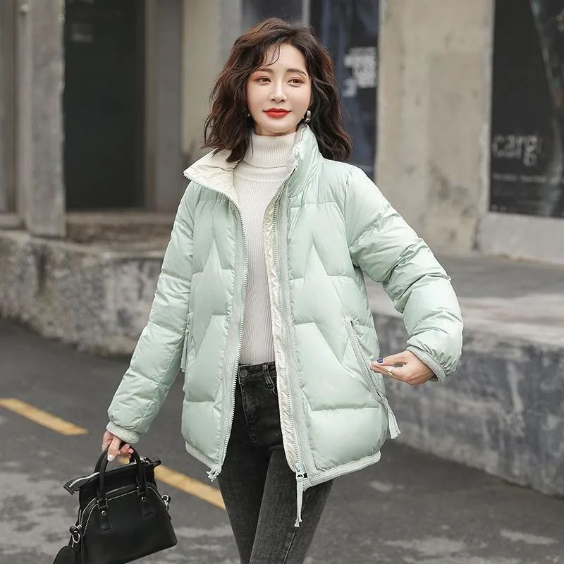 2023 New Women Down Jacket Winter Coat Female Loose Parkas   Large Size Outwear Make Someone Look Slimmer Fashion Overcoat