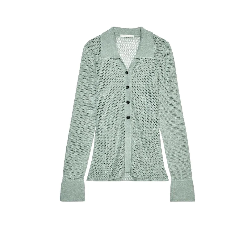 

Новый летний женский вязаный топ Long Sve Ne с украшением на пуговицах, женская одежда премиум-класса Quali