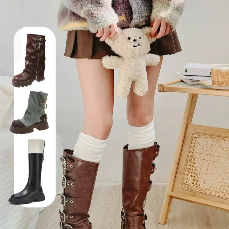 여성용 무릎 위 양말 세로 줄무늬 단색 허벅지 높이 스 - Thigh High Sock Stay Up 리뷰 및 가격