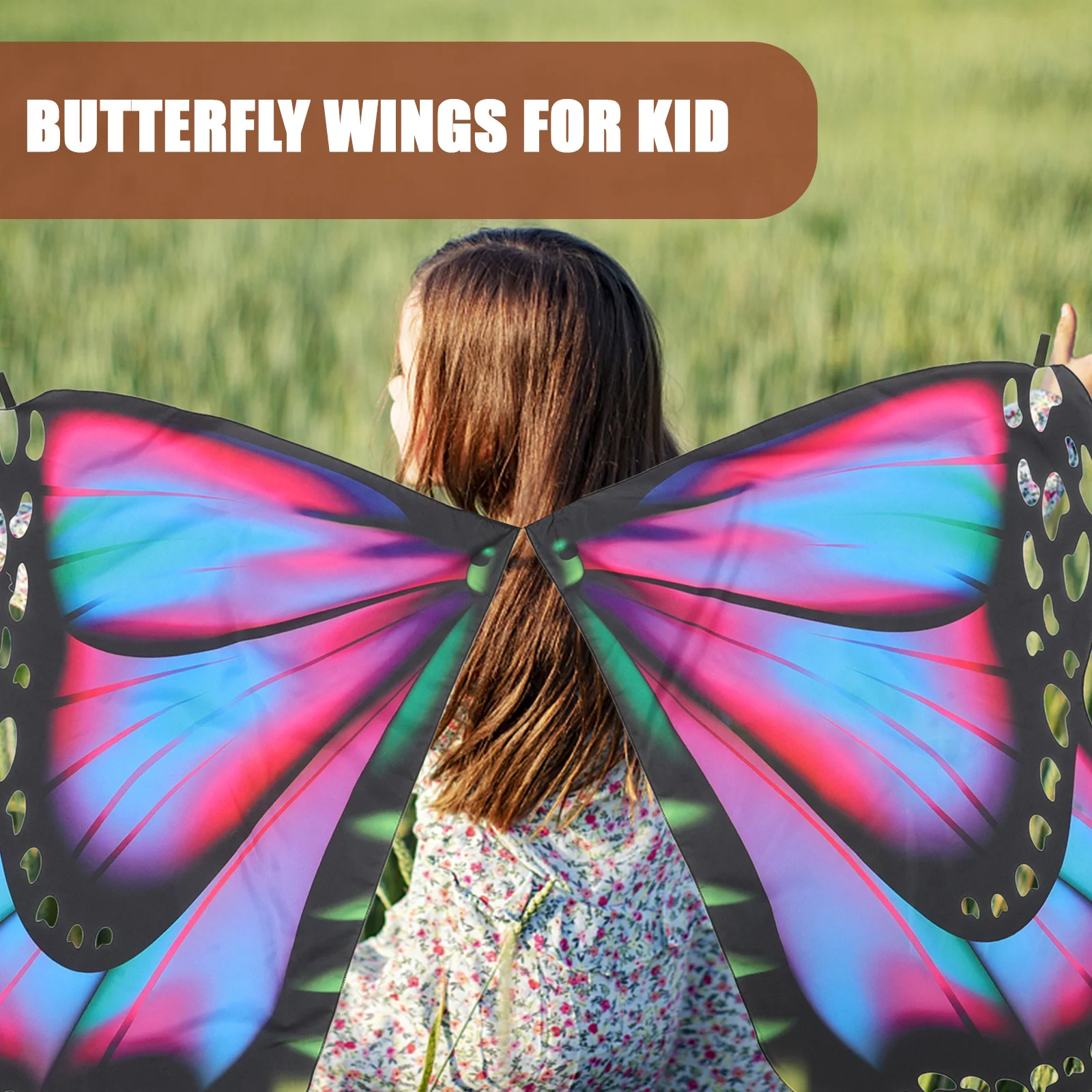 나비 날개 케이프 경량 어린이 나비 숄 할로윈 의상 코스프레 소품 어린이를위한 나비 날개 의상