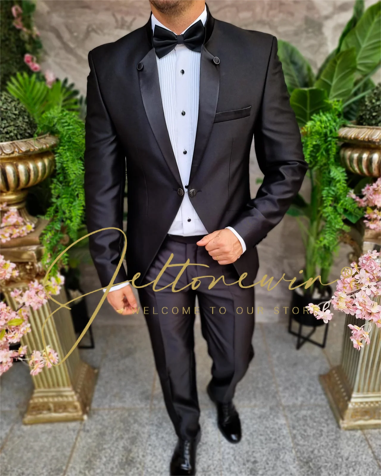 Fashion Formal Suits For Men Tuxedo 2025 New In Groom Boyfriend Wedding Party Dresses Suit Male Blazer Set vestidos de novia