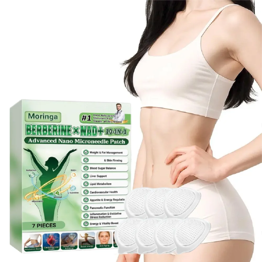 

Новейший патч 2026 года с наномикроиглами для укрепления и коррекции фигуры, с берберином и NAD+, для моделирования контуров тела, наклейка для похудения для взрослых