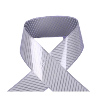 5cm HTP Reflective Heat transfer Vinyl Xylopyrography Film DIY Grey Twill Tape Hot Iron On Webbing Bag Clothing Shoes