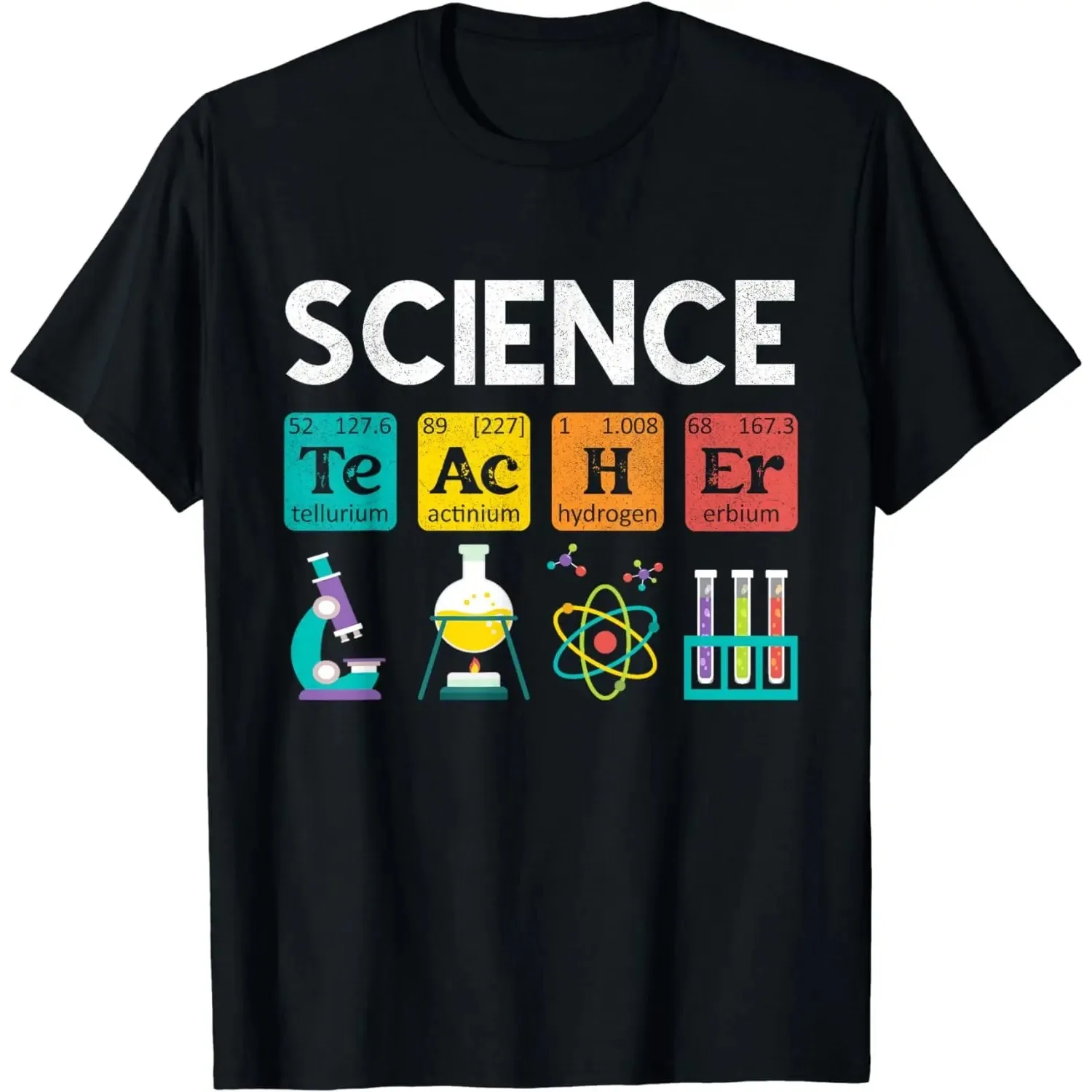 Cadeau drôle professeur de sciences chimie biologie professeur de physique étudiant T-Shirt hommes vêtements personnalisé imprimé Streetwear Harajuku