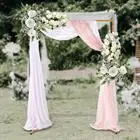 

2x1.5m Rectangle Wedding Arch Backdrop Floral Balloon Frame Stand Party Decor