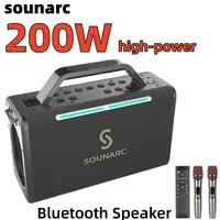 K2 200W high-power Bluetooth speaker outdoor portable waterproof bass karaoke sound system audience caixa de som bluetooth
