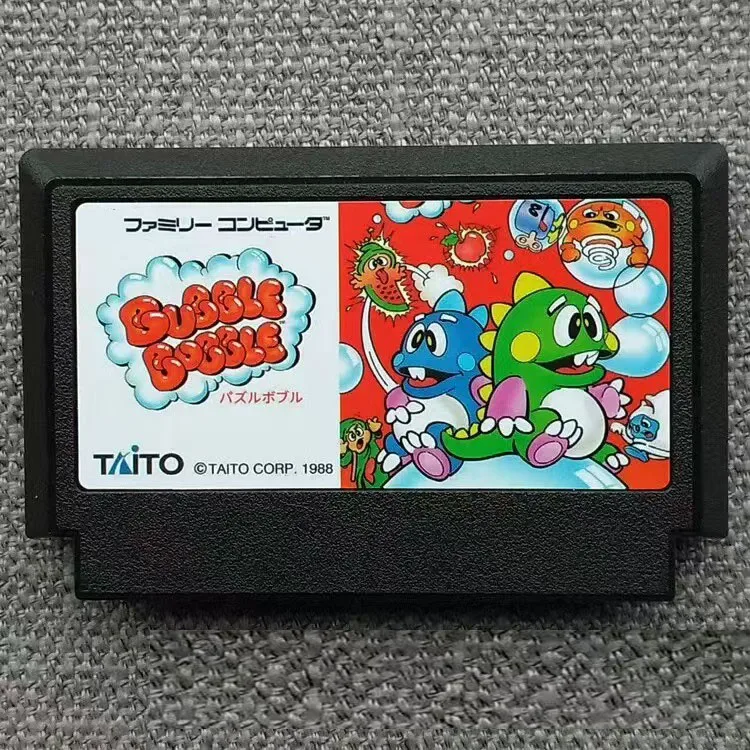 Bubble Bobble para tarjeta de videojuego FC Console de 60 pines