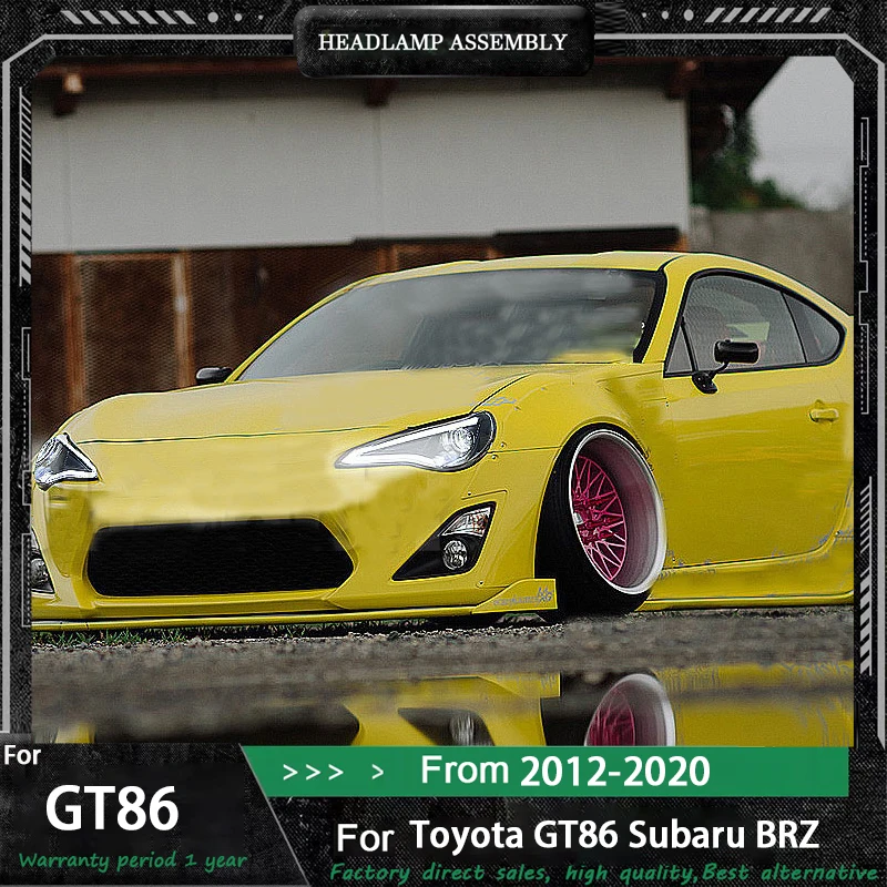 

Стайлинг для Toyota GT86: Фары 2012-2020, фары FT86, фары BRZ, дневные ходовые огни, указатели поворота, ближний и дальний свет, линзованный проектор