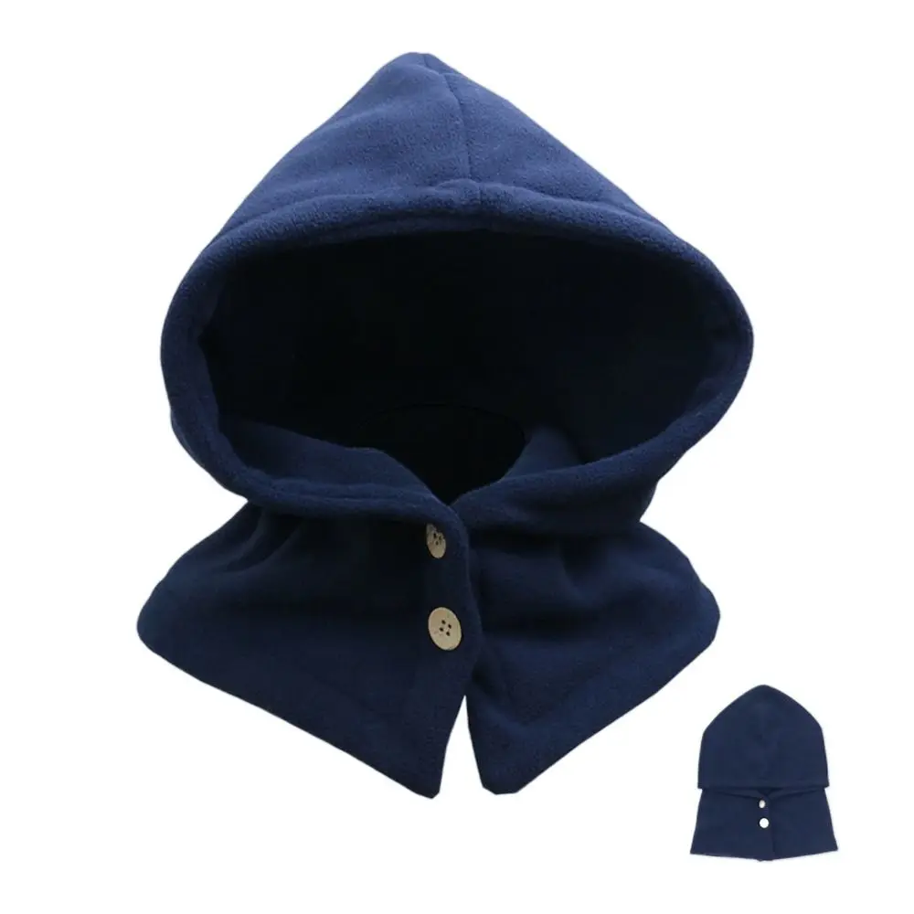 

Polar Fleece Balaclava Hat Windproof Soft Men's Pullover Cap Collar Warm Ears Warm Men Bonnets Cold Weather