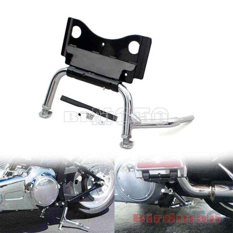 Motorcycle Accessories Steel Adjustable Center Stand Hardware Kit For Harley Electra Glide Road King Street Glide 2009-Later