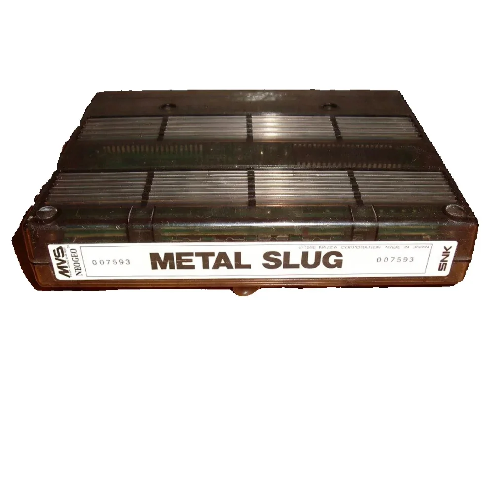 

MVS Arcade Copy Game Cart Metal Slug 1st Generation Transparent Black Case FOR Rereo Arcade Game Console
