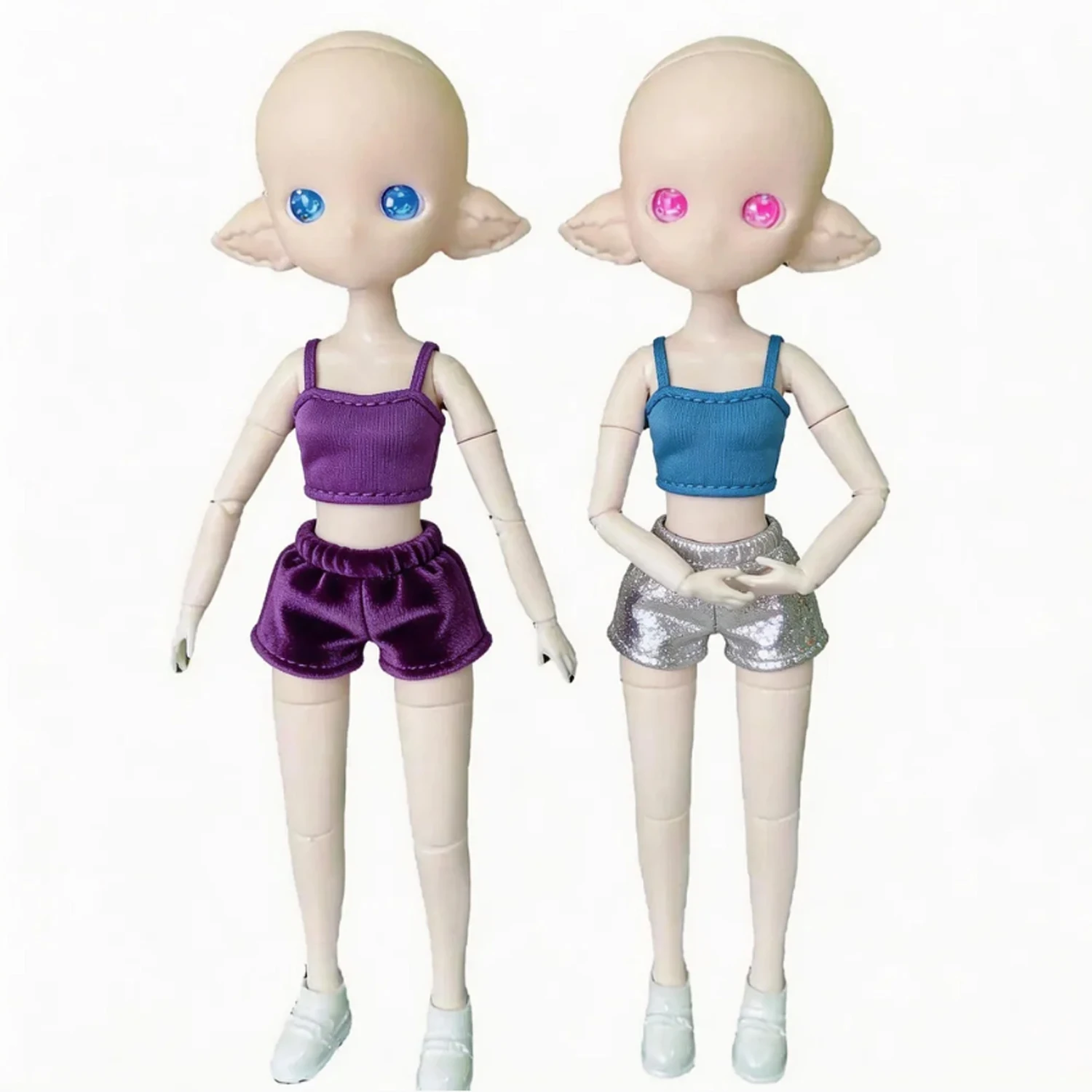 1/6 BJD Doll No Makeup Elf Anime Doll Lovely DIY Practice Makeup Model Doll Gifts