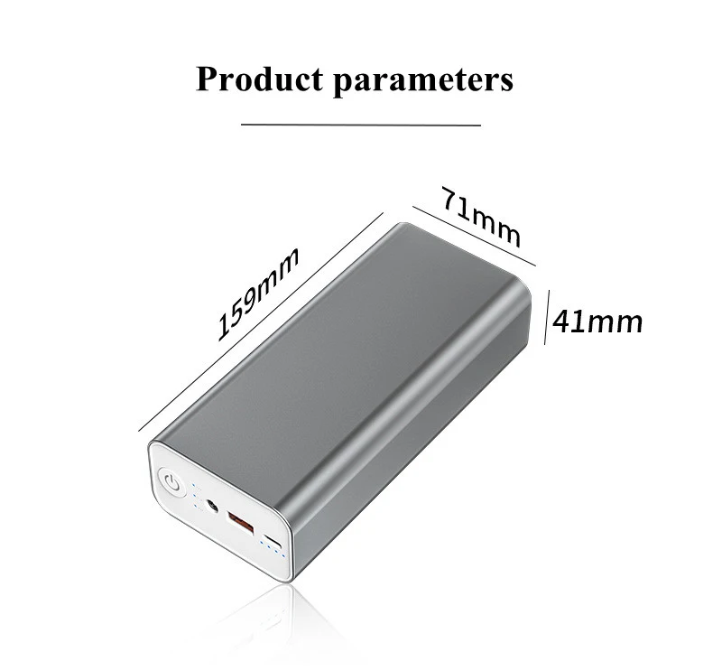 PD 65W 30000mAh Power Bank Fast Charge Portable Charger Poverbank External Battery Powerbank For Macbook  iPhone notebook