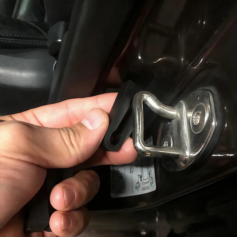 4Pcs Car Door Lock Shock Absorber Protective Buckle Cover Sticker For Nissan Qashqai J11 J10 Sylphy N7 Teana Note Navara Patrol view 4