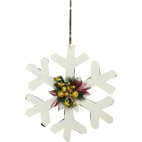 Event Party Store Christmas White Snow Them Gold Decor Ornament 50 cm