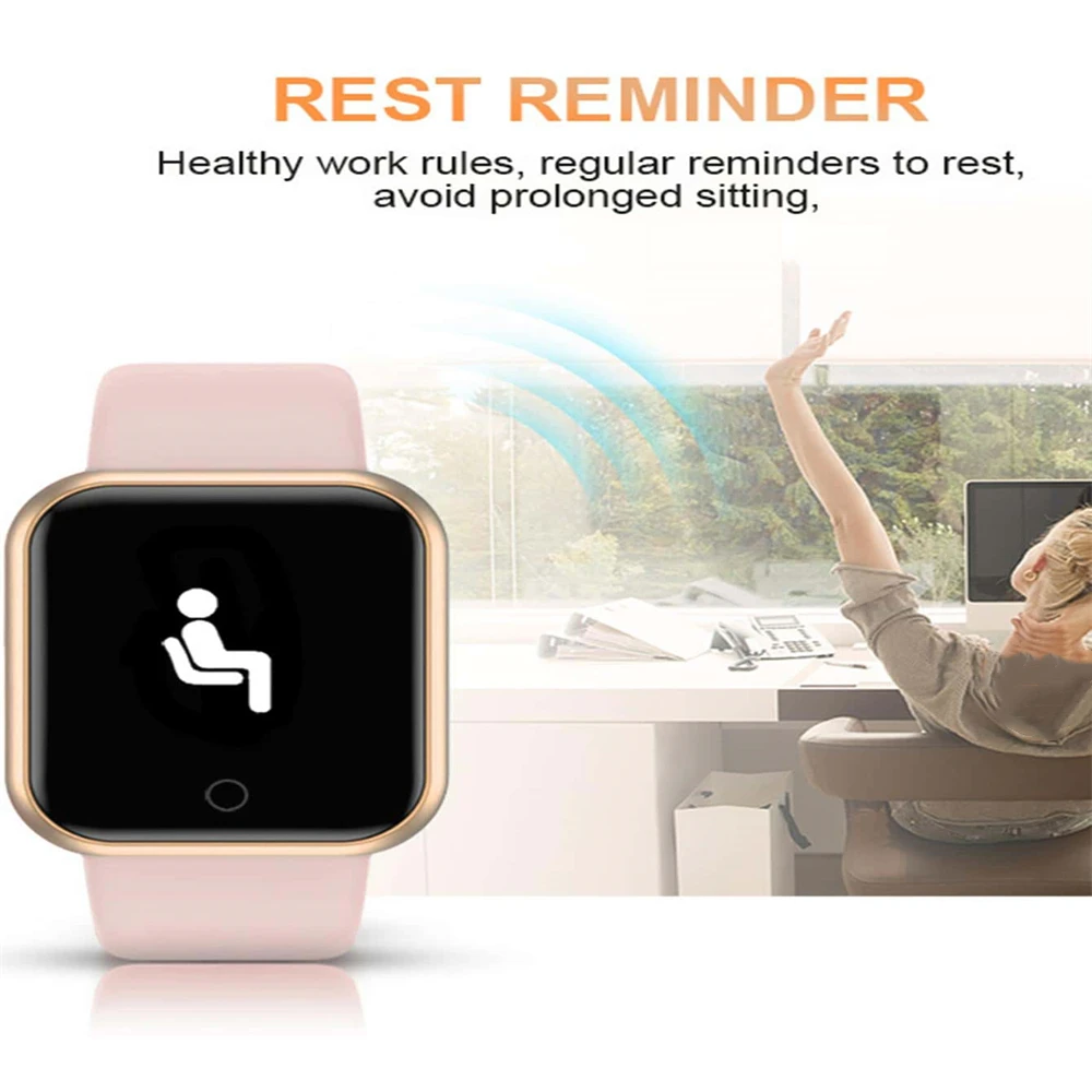 Smart Watch Für Männer Frauen Sport Modus Musik Steuerung Kalorien Abstand Fitness Smart Band Nachricht Erinnern Smart Armband Android IOS – Detail 10