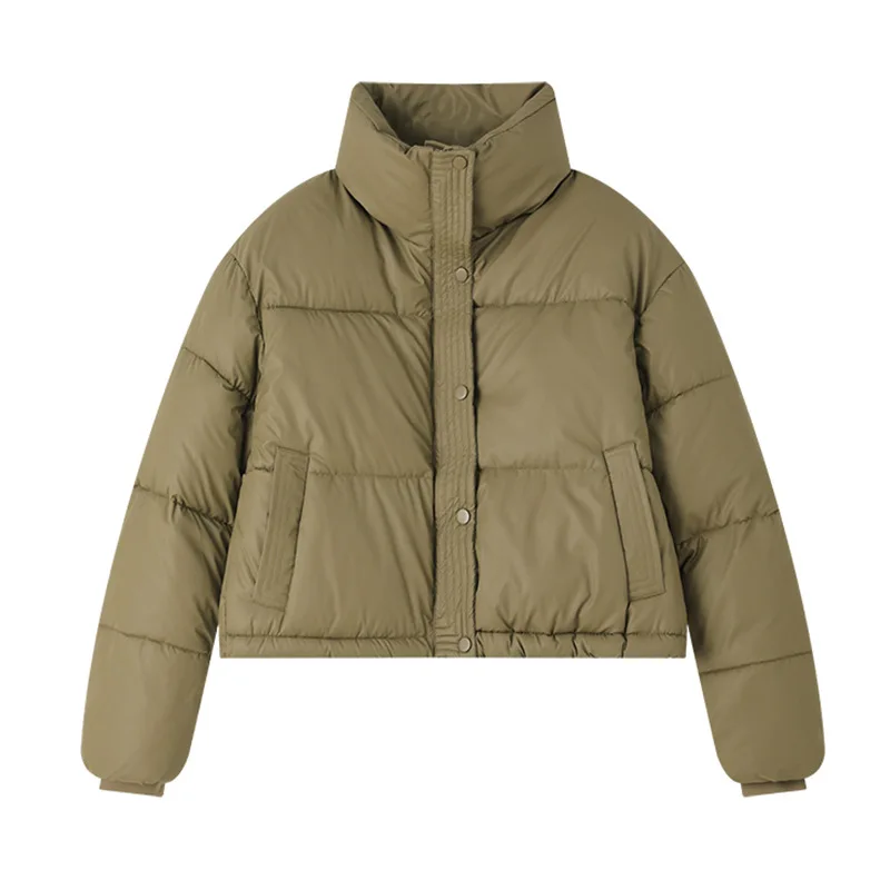 

Women's Winter Parkas Thick Quilting Coats Short Fashion Bread Jacket Girls Leisure Outdoor Clothing Keep Warm