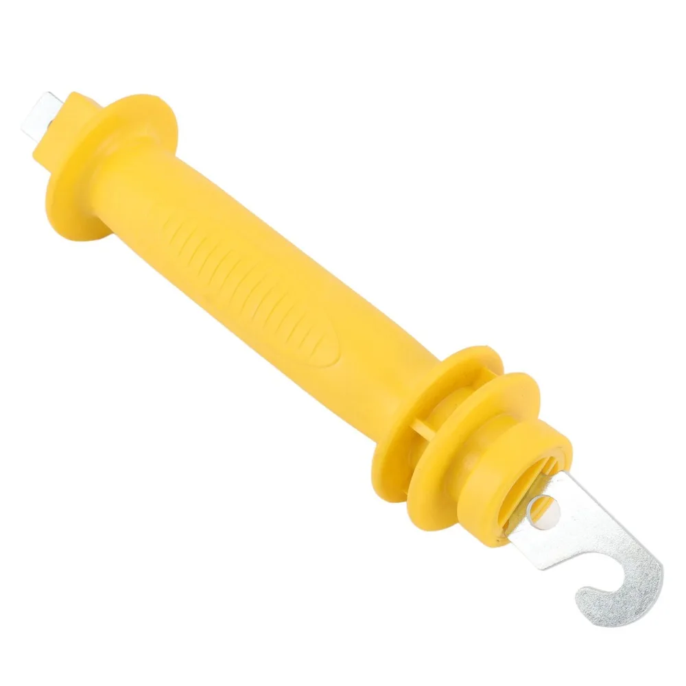 Durable Insulated Electric Fence Handle PE Metal Hook Gate Grip Bar Lightweight Rustproof Insulated Fence Grip Livestock Fence
