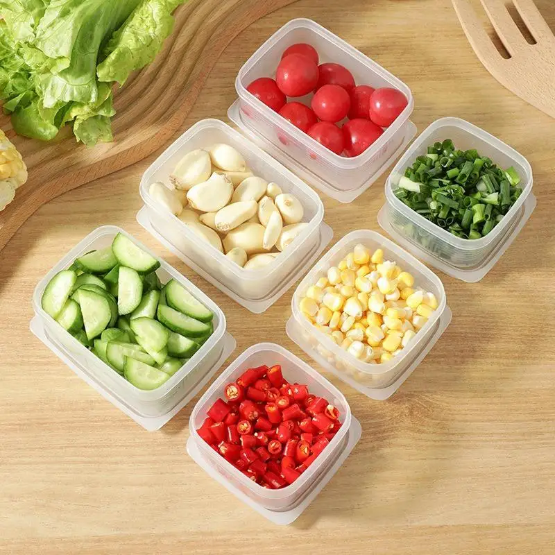 

1 шт., прозрачная коробка для хранения продуктов, кухонная герметичная коробка для хранения, холодильник, чехол для хранения мяса, овощей, свежести, контейнер