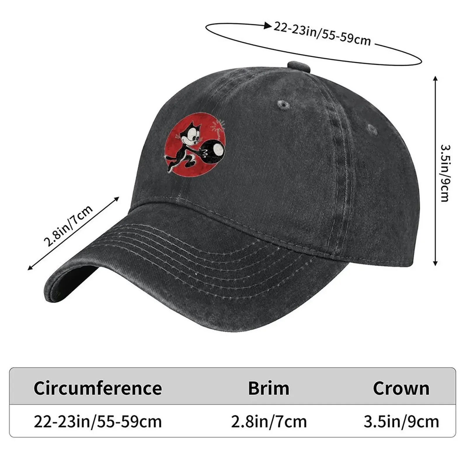 New Félix le chat à la bombe Baseball Cap Cosplay Luxury Hat Sun Hat For Children Unique hats Mens Tennis Women's
