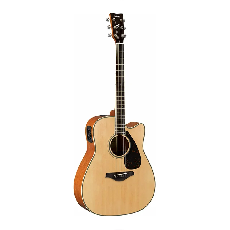 Yamaha FG820 Solid Top Acoustic Guitar, Natural, Dreadnought