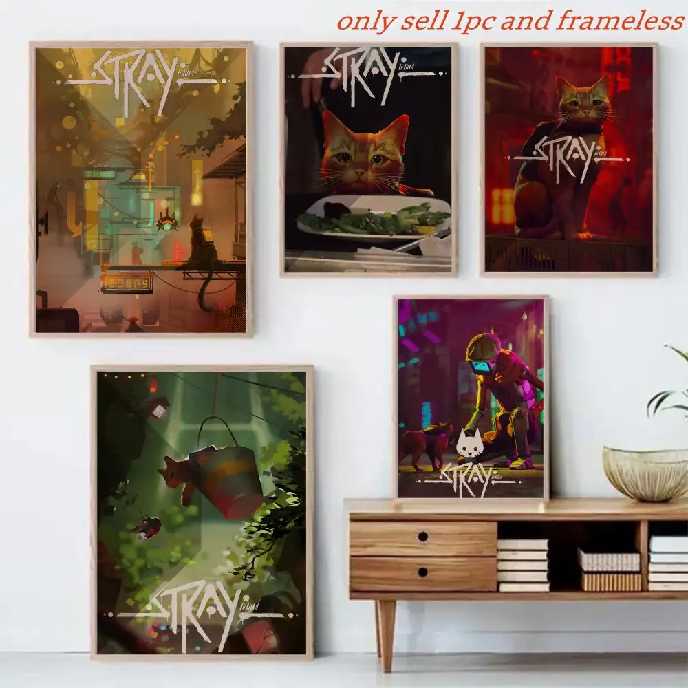 Video Game S-Stray Painting Calligraphy Canvas Mural For Interior Walls Crease-Free Beautiful For Living Room Bedroom