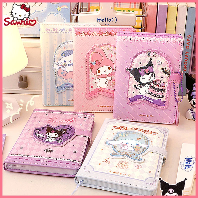 Authentically Sanrio Jointly Laptop Cute Cinnamoroll Magnetic Button Notebook Kuromi Girls High Appearance Level Notebook Girl