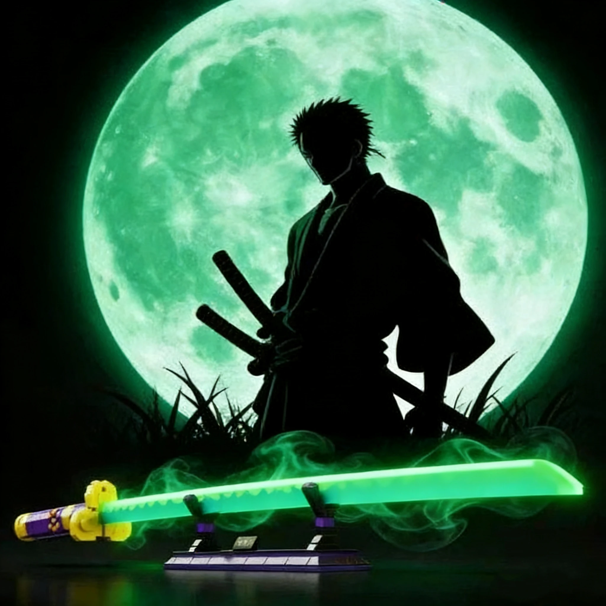 

963pcs Kit 98CM Katana Knife Anime Building Blocks Bricks One Piece Roronoa Zoro Yamato Toys for Kids Gifts