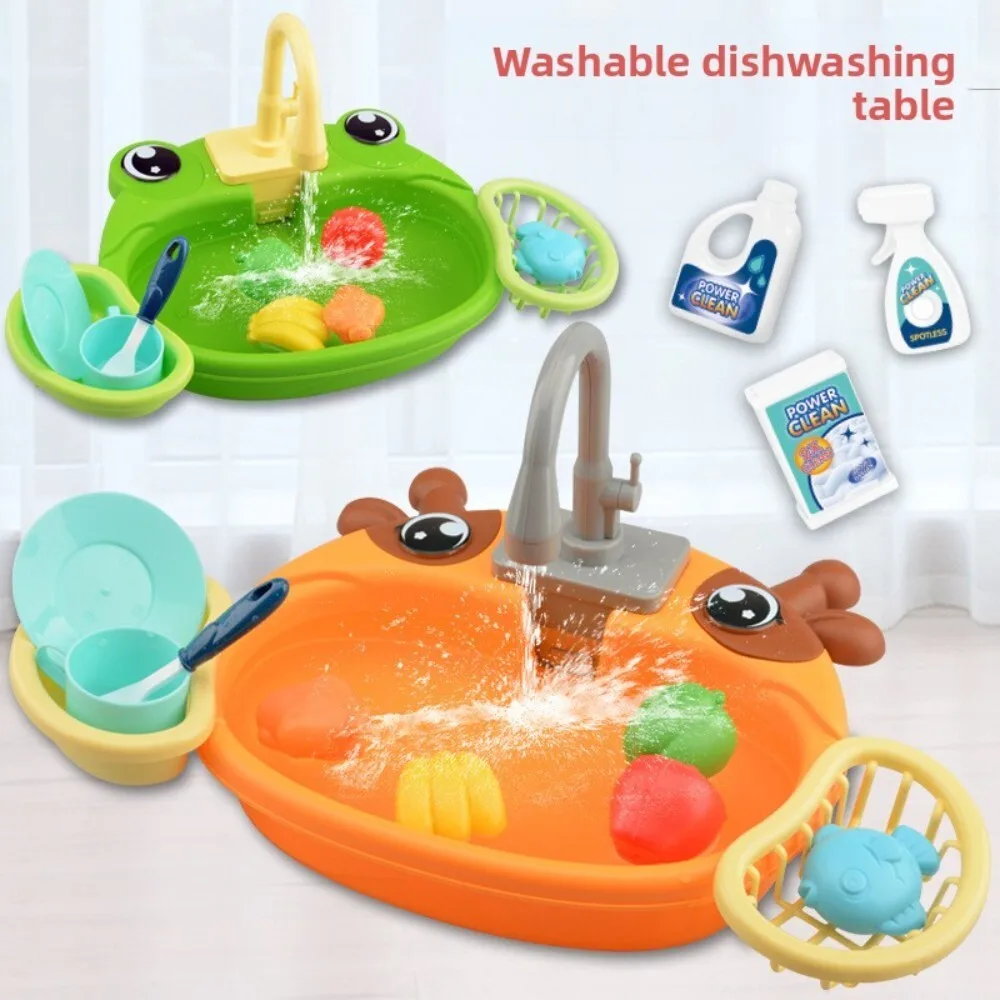 ของเล่นอ่างล้างจานสำหรับเด็ก ทำจากพลาสติกทนทาน เหมาะสำหรับการเล่นสมมติ ล้างผักและล้างจาน สนุกสนานกับกิจกรรมเล่นน้ำ