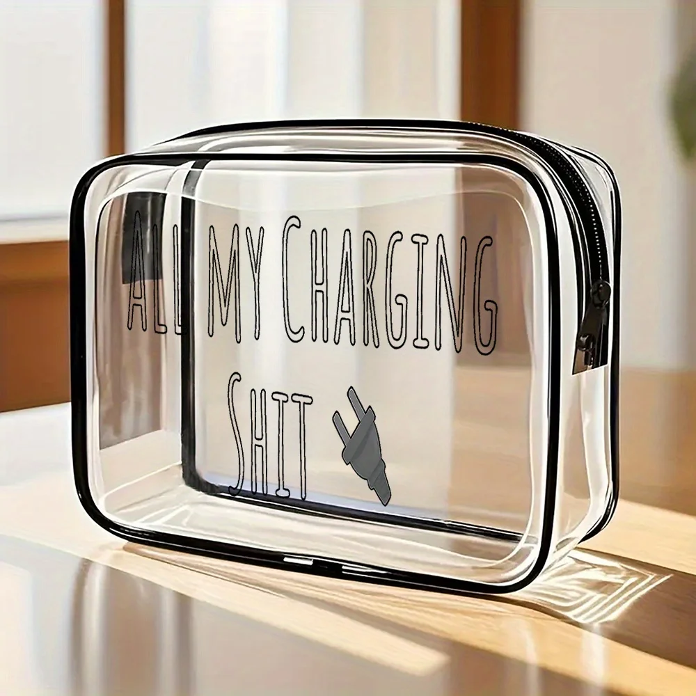 Clear Travel Toiletry Bag, Women's Makeup & Gift Pouch, Cruise & Beach Essential