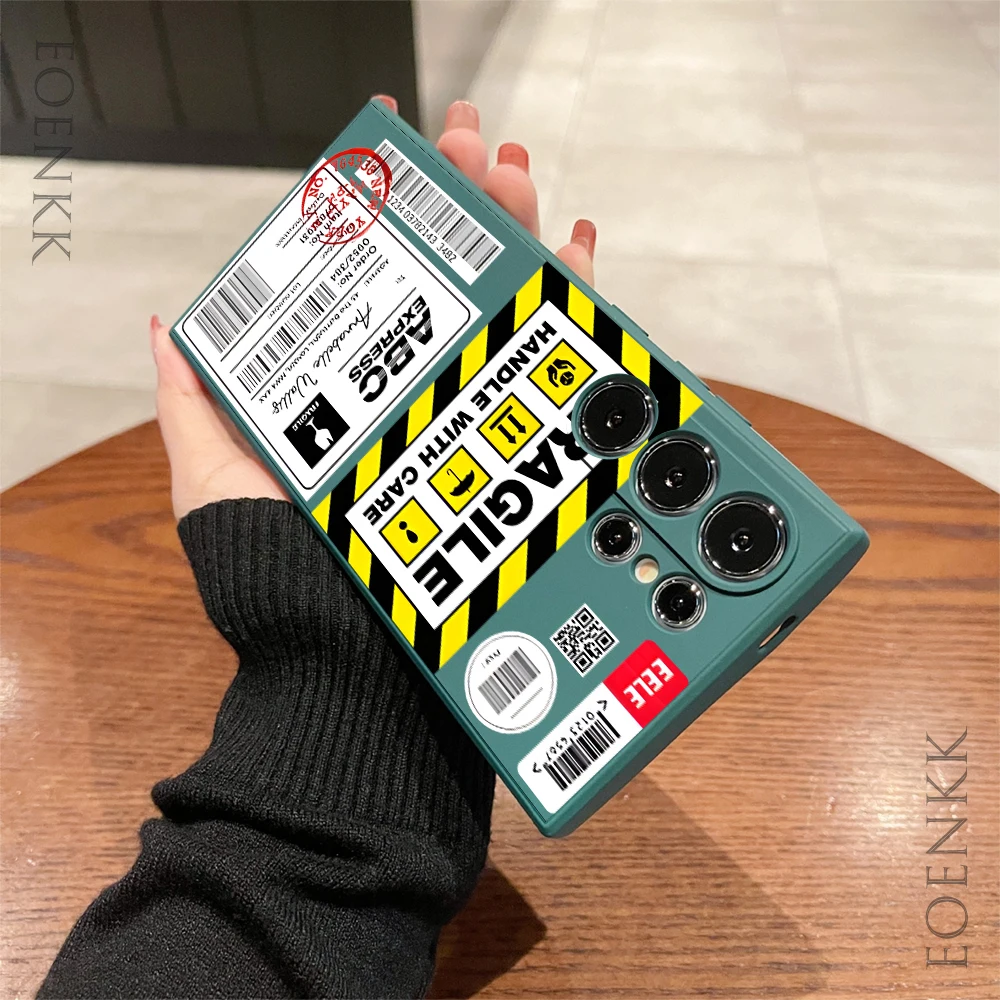 Express Form Tag Pattern Phone Case for Samsung Galaxy Note 10 20 Lite S25 S24 S23 S22 S21 S20 Ultra FE Plus 5G protect Cover