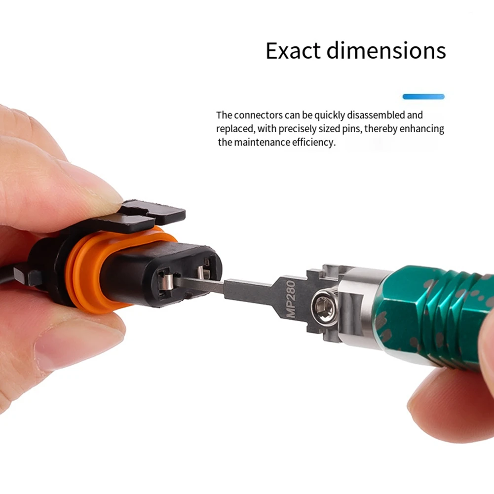 【EFFICIENT 】Automotive Wire Harness Plug Retractable Needle Set Disassembly Tool For Aviation Terminal