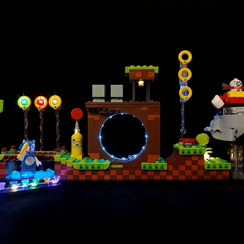 No Model Led Light Kit for the Hedgehog Green Hill Zone 21331