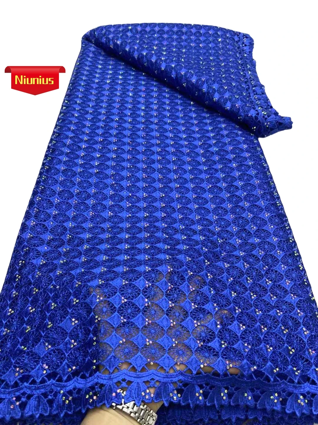 

2025Latest High Quality Skin friendly Guipure Lace Eembroidery Cord Lace Fabric for Party Evening Dress NN3162_Z