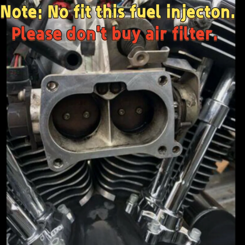 Motorcycle Black Air Filter Intake System Cleaner For Harley Softail Fat Boy Dyna Road King Street Glide 1993-2017