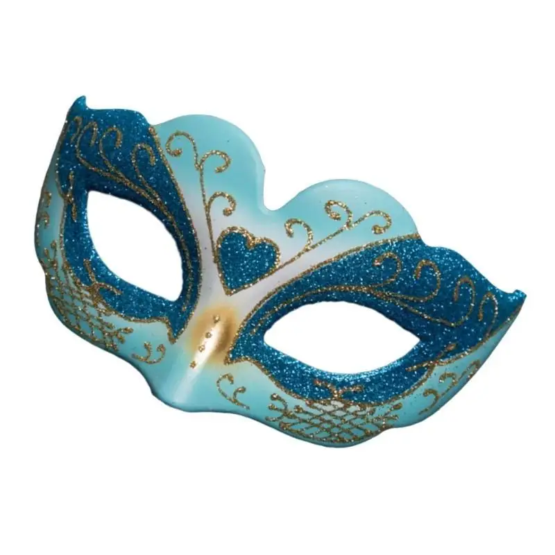 R1WE Half Gezicht Maskerade Masker voor Kinderen Meisjes Venetiaanse Carnavals Ontwerpen Glitter Mardi Gras Masker voor Feest