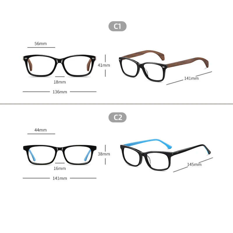 G m-acetate frames retro anti-blau licht brille, mode zukunft, männer und frauen holz lesebrille hochwertige brille