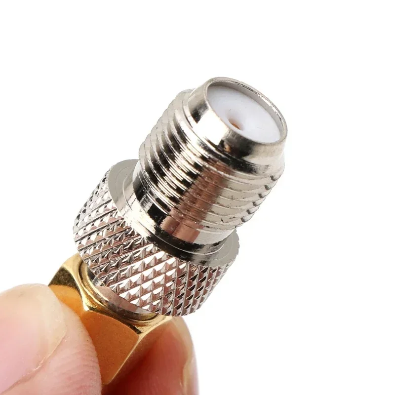 RF Coax Adapter F to SMA Plug, F Type Female Jack to SMA Female Socket Straight